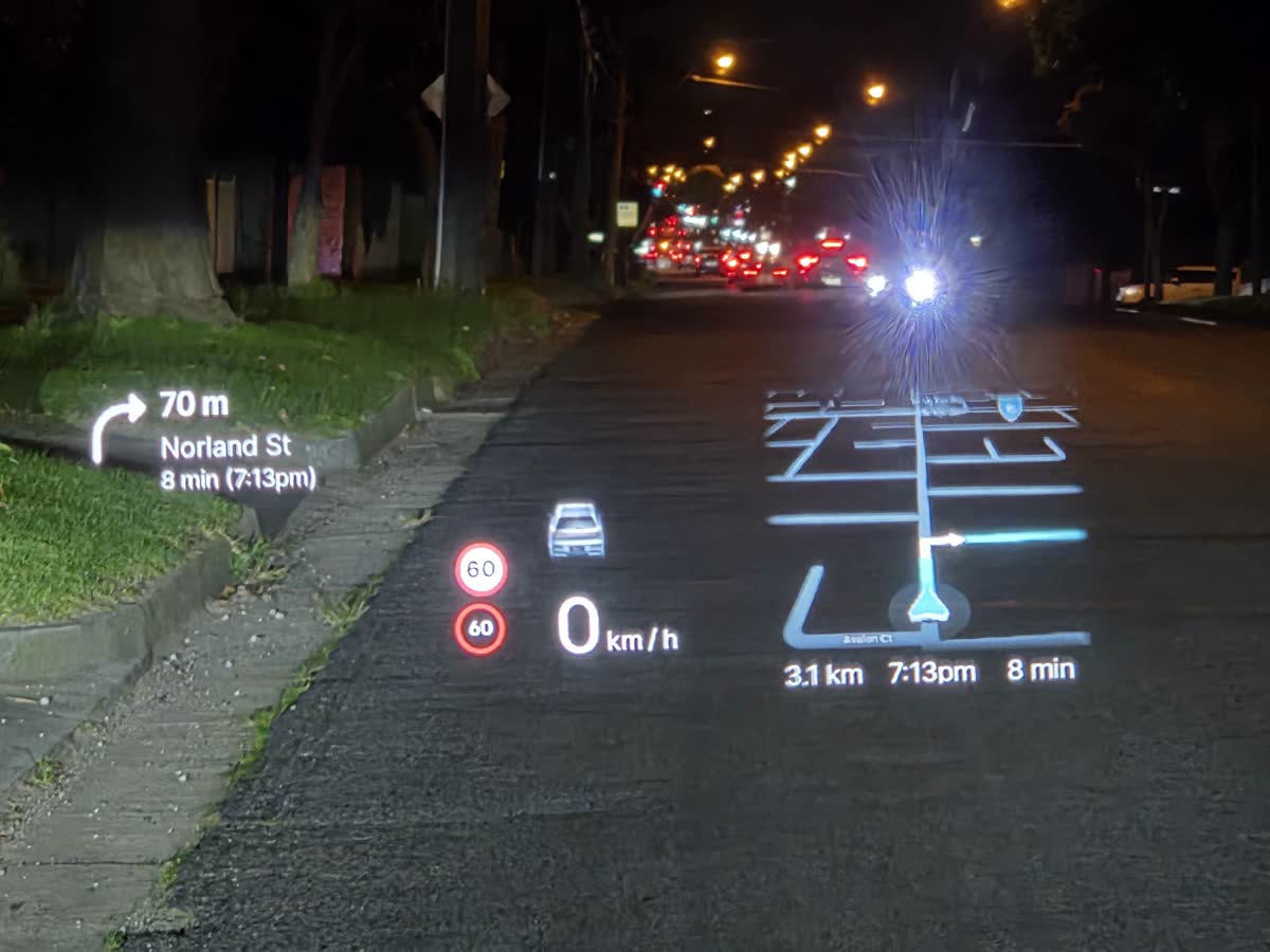 HUD for Waze V2 Night Driving View